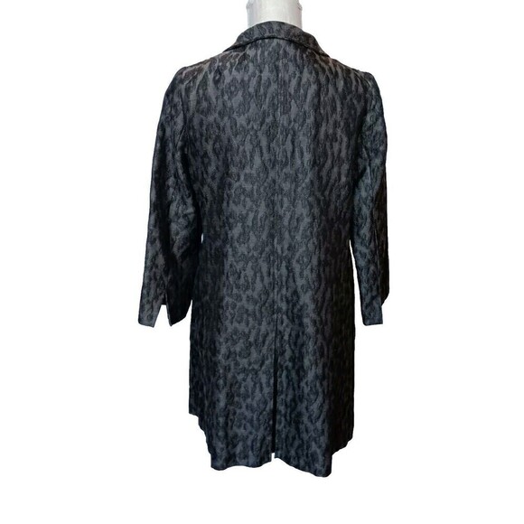 Eileen Fisher Sz XS Cotton Silk Blend Knee-length 3/4" Sleeve Unlined Jacket - Picture 3 of 11